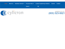 Tablet Screenshot of cylicron.com
